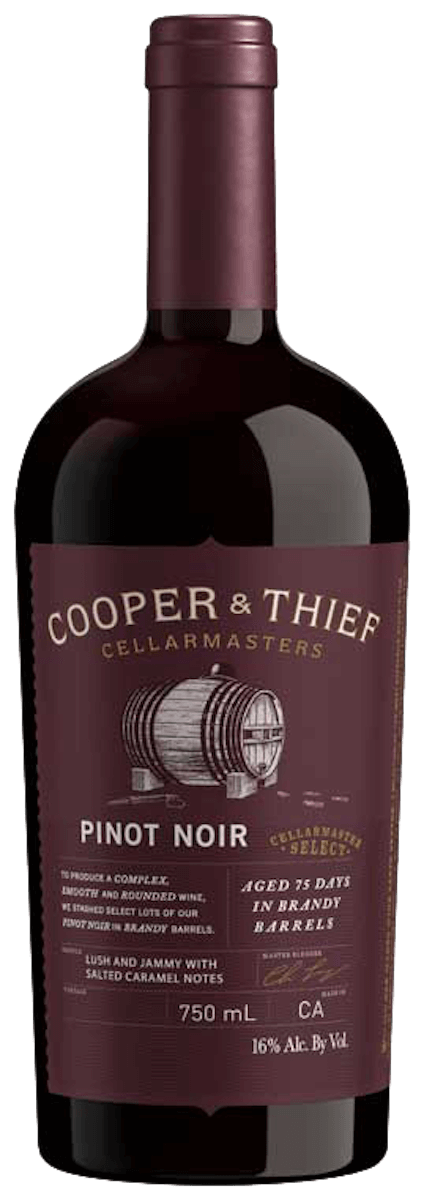 Cooper And Thief Brandy Barrel Aged Pinot Noir Red Wine 750Ml
