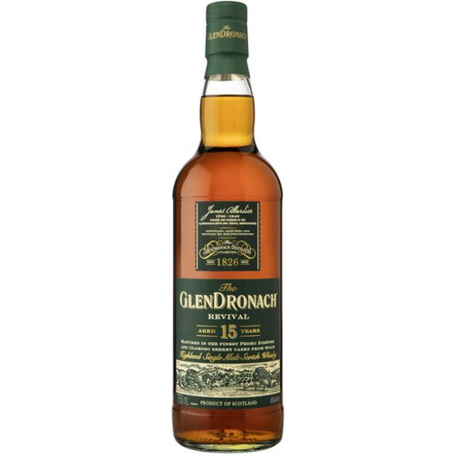 Glendronach Revival 15 Years Old Highland Single Malt Scotch Whisky 750ml